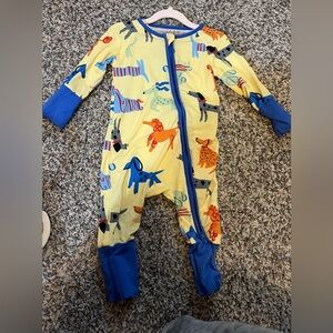 Colorful Dog Print Kids One Piece
